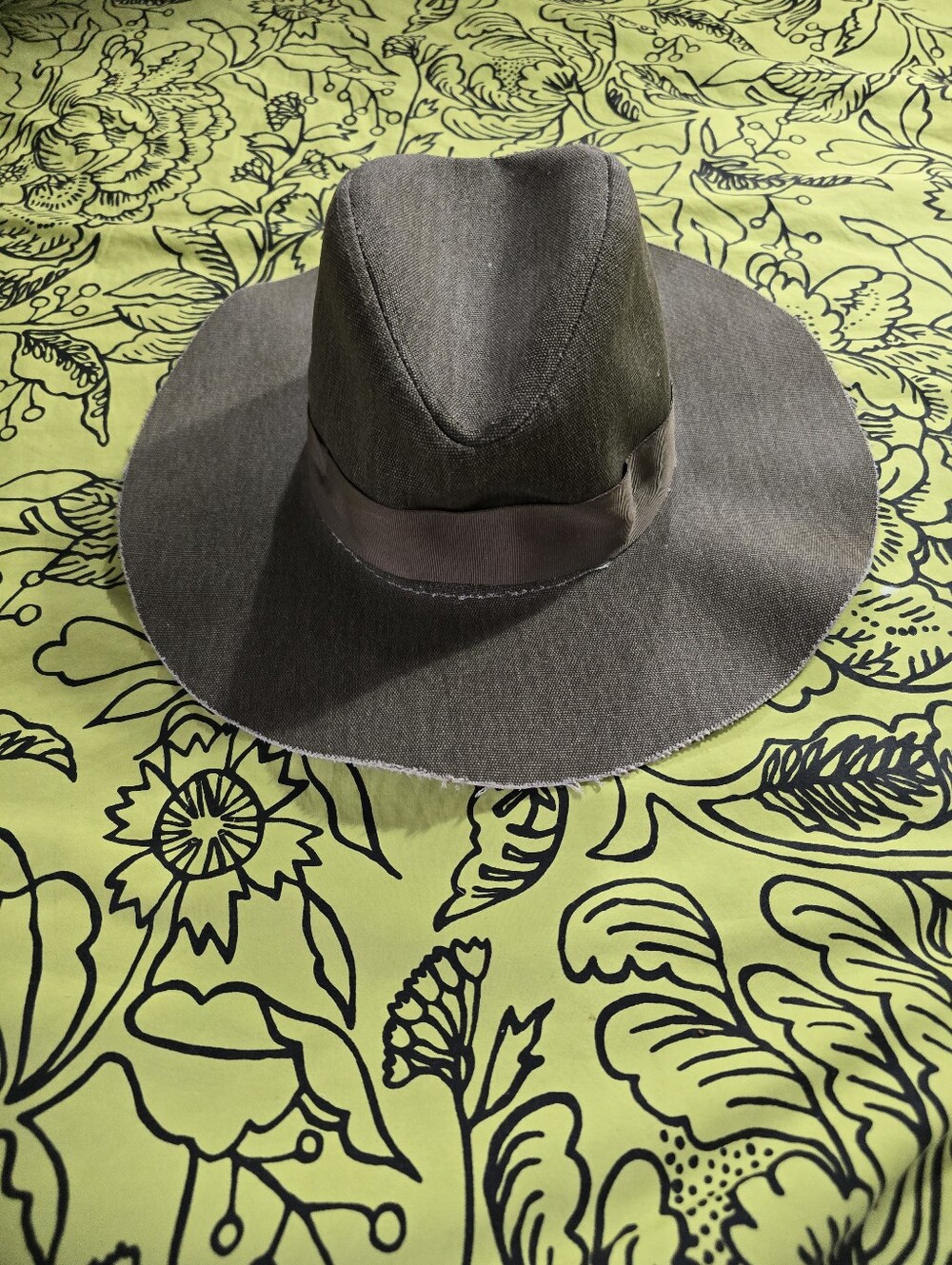 Zara Women Fedora Olive Green Hat